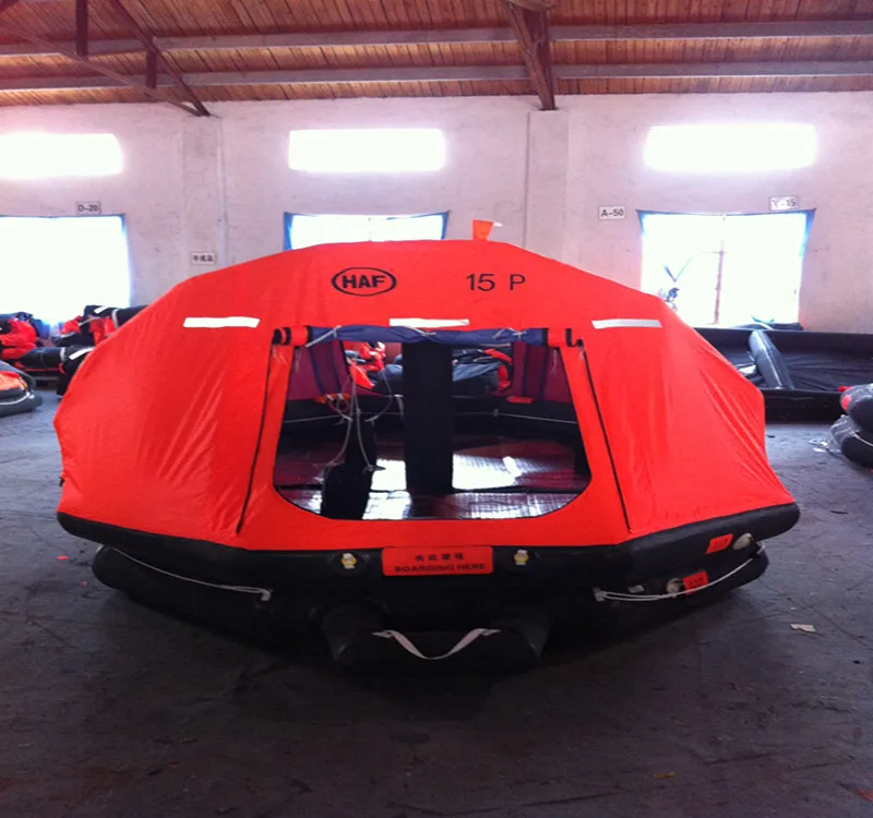 Factory direct sale self-righting inflatable life raft low price for sale with CCS EC