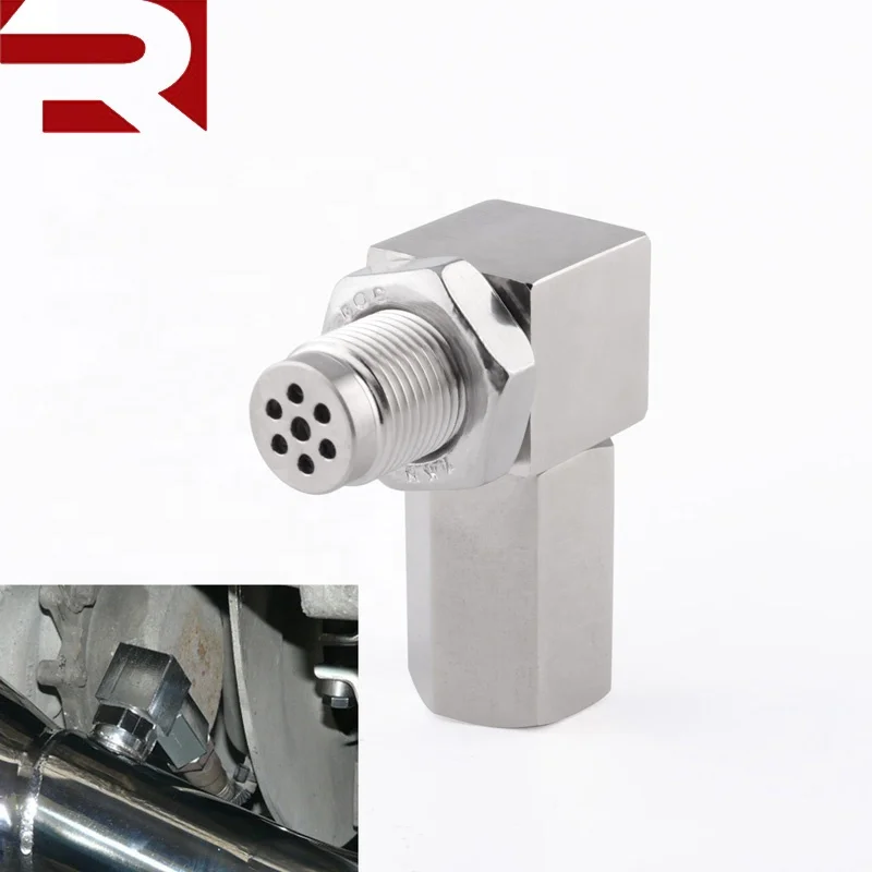 90° O2 Oxygen Sensor Spacer Engine Light CEL Check Bung Mini Catalytic Converter 90° O2 Oxygen Sensor Spacer Engine Light CEL Check Bung Mini Catalytic Converter