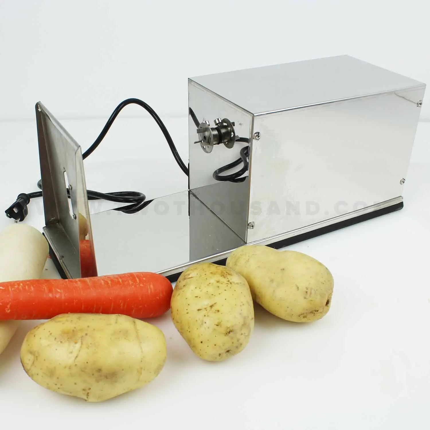 10W Electric Stainless Commercial Spiral Potato Cutter Machine TT-F35  Chinese restaurant equipment manufacturer and wholesaler