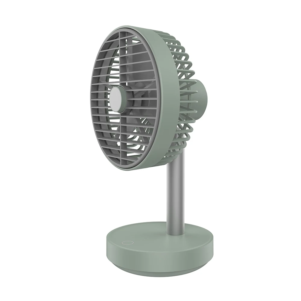 Mechanical Control Air Cooling Stand Fan with 4000mAh Battery Power Source Plastic Material