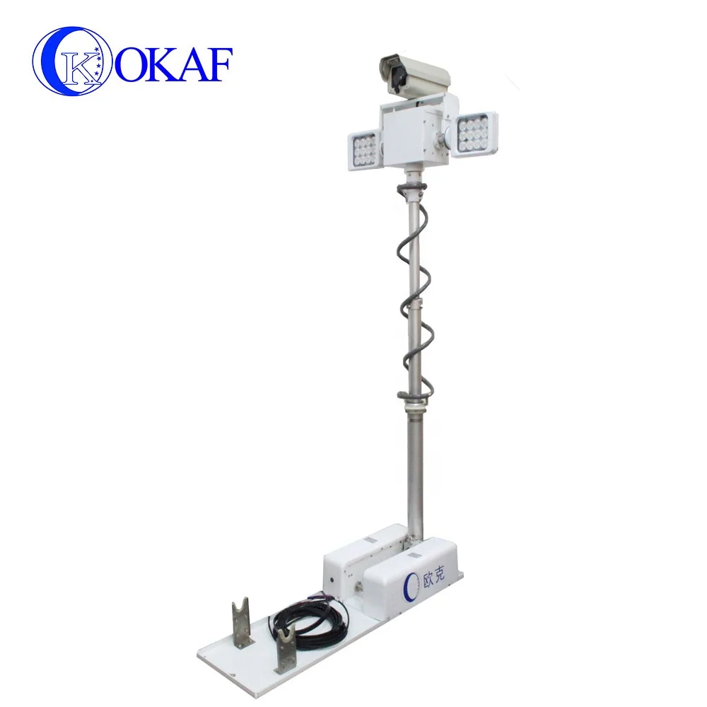 1,2 м, 1,8 м, 2,5 м, 3,5 Автомобильная телескопическая световая башня с пневматической мачтой и ночным сканированием