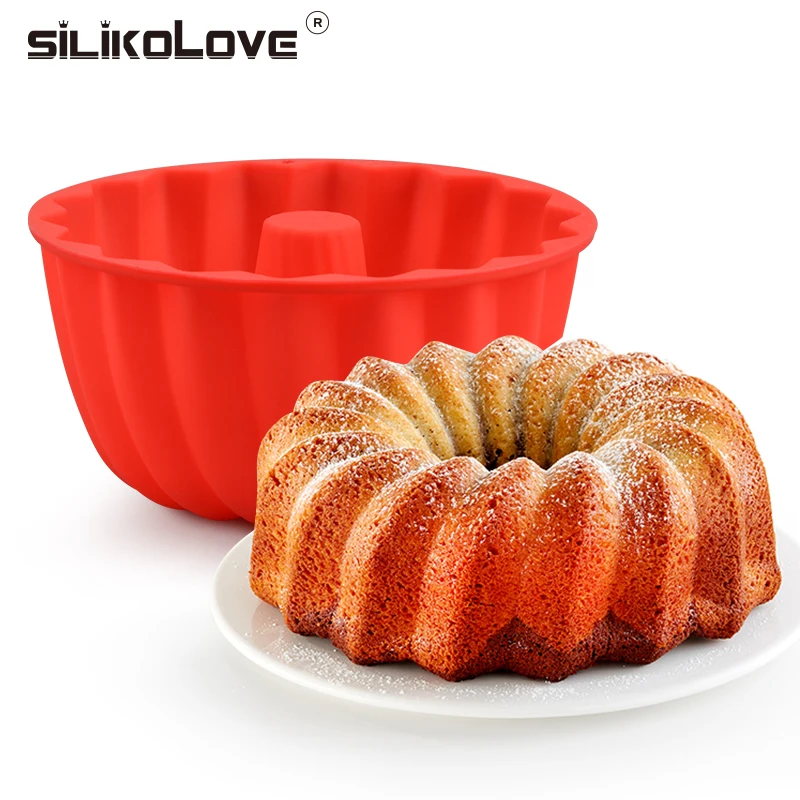 1pc Silicone Cake Mold, Creative Spiral Detail Cake Mold For Baking