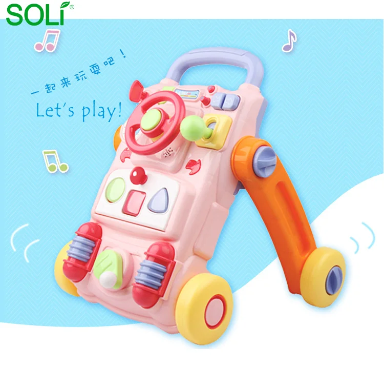 Многофункциональная детская тележка ходунки детский ходунок игрушка для раннего обучения