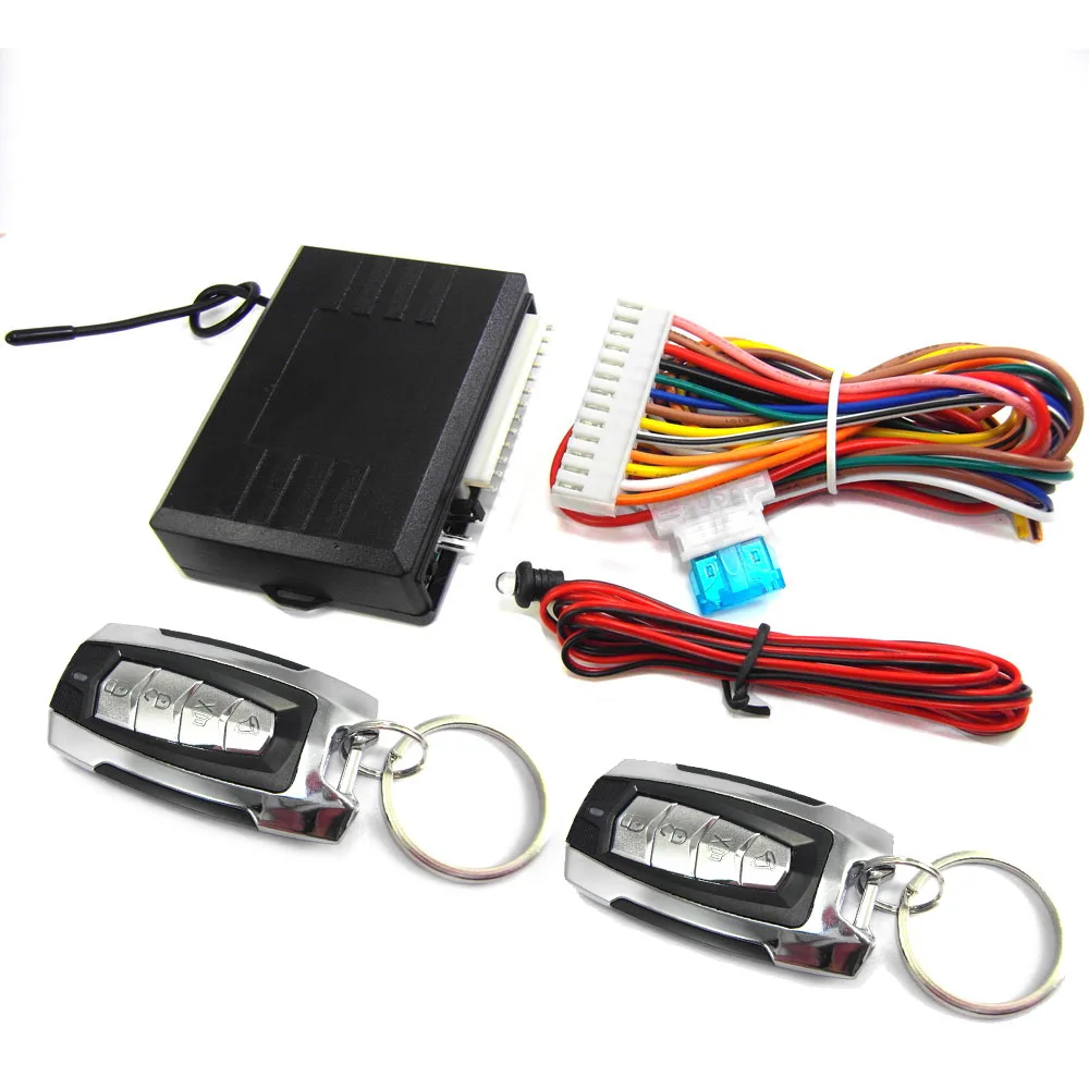 Universal Remote Control Central Locking Kit Car Door Lock Keyless Entry System With Trunk Release Button