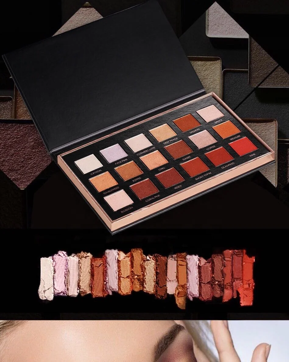 Бесплатный образец, водостойкие матовые блестящие тени для век, палитра, косметика, Шиммер, блеск, Алмазный пигмент, тени для век, пудра, макияж