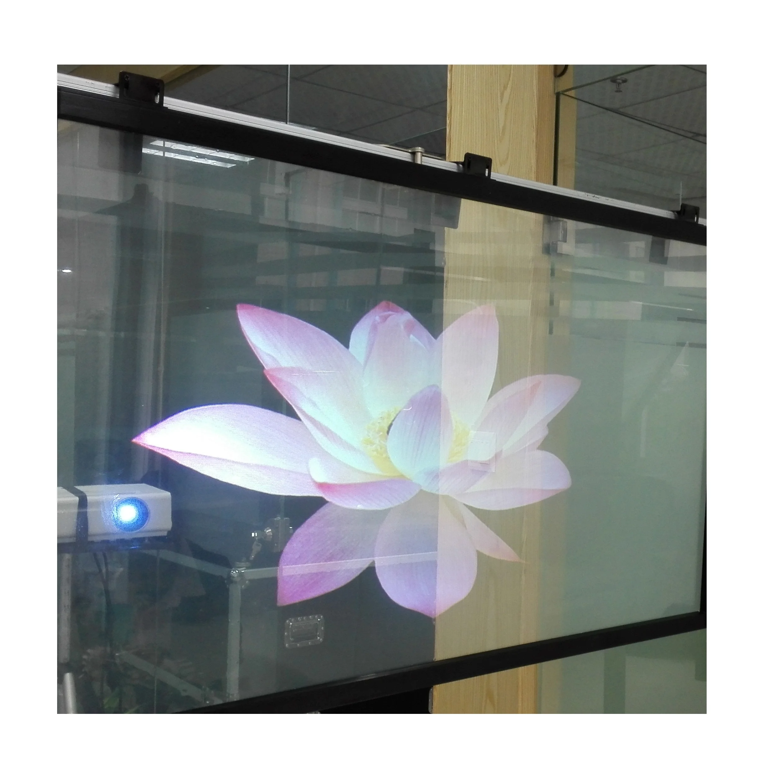 透明ホログラフィックPETリアプロジェクションフィルム3Dホログラム