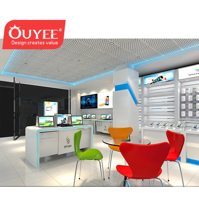 Morden Baking Modern Computer Shop Interior Furniture China Computer Shop Interior Design