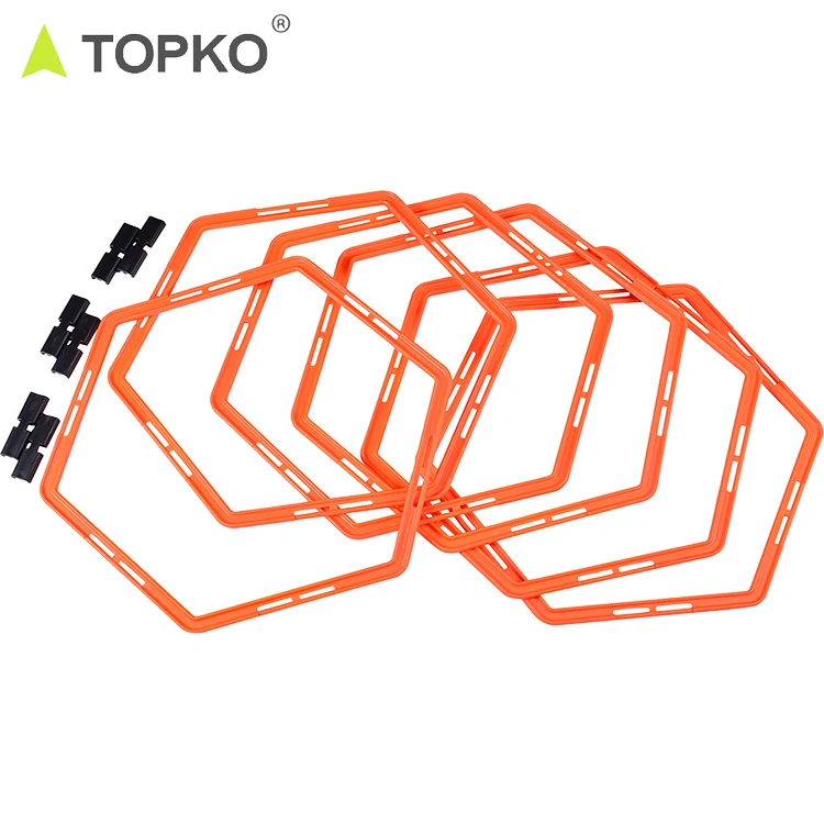 Оптовая продажа фирменная этикетка TOPKO оборудование для спортзала и фитнеса Футбольная эко-полипропиленовая нейлоновая Гибкая лестница