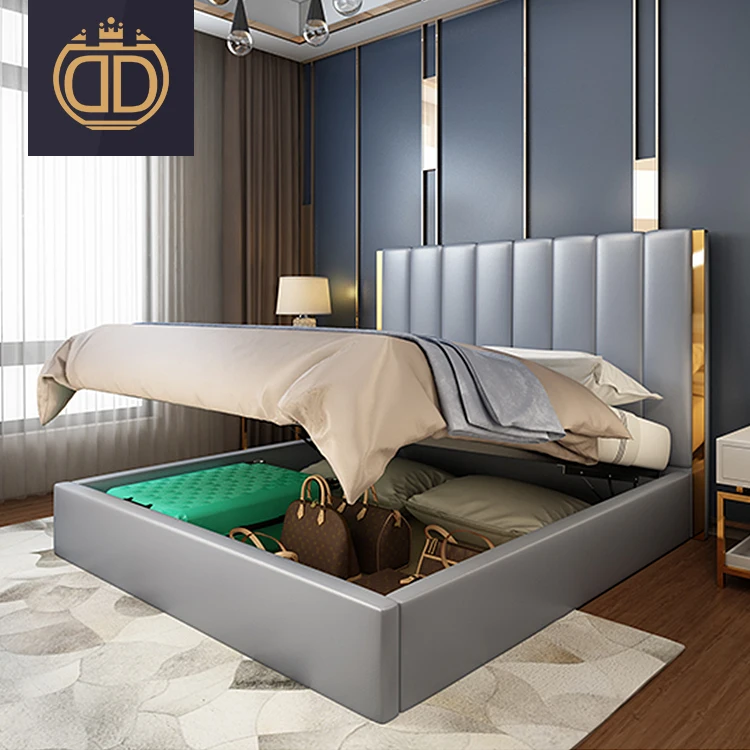Modern King Size Storage Bed | vlr.eng.br