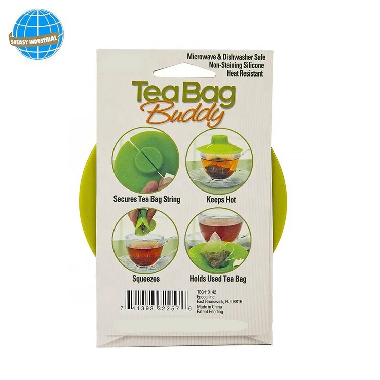 Tea Bag Buddy-All-purpose Silicone Cup Lid and Tea Bag Holder