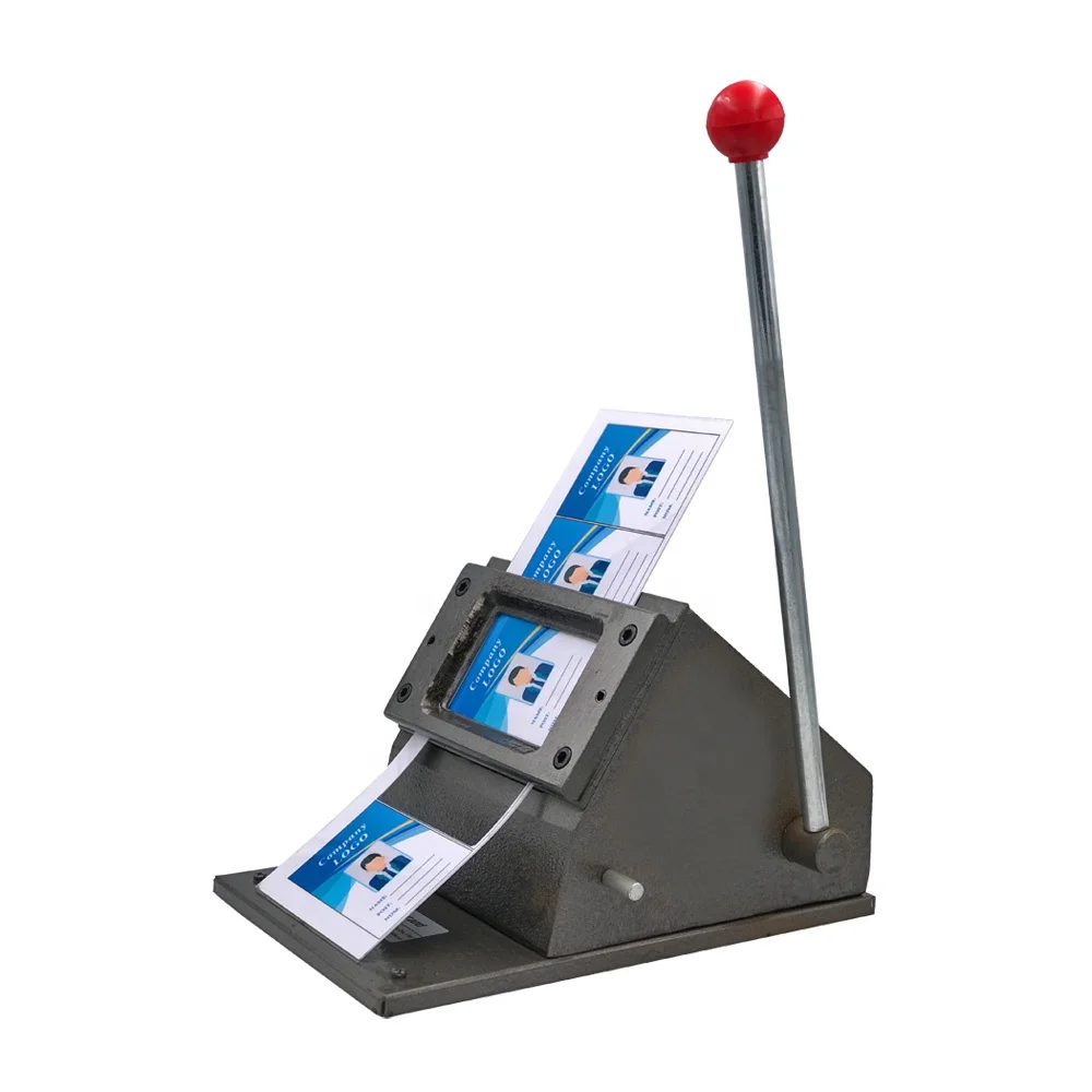 Heavy Duty Manual CR80 PVC ID Business Card Die Cutter Visiting Card Cutter Machine in Guangzhou Shenzhen