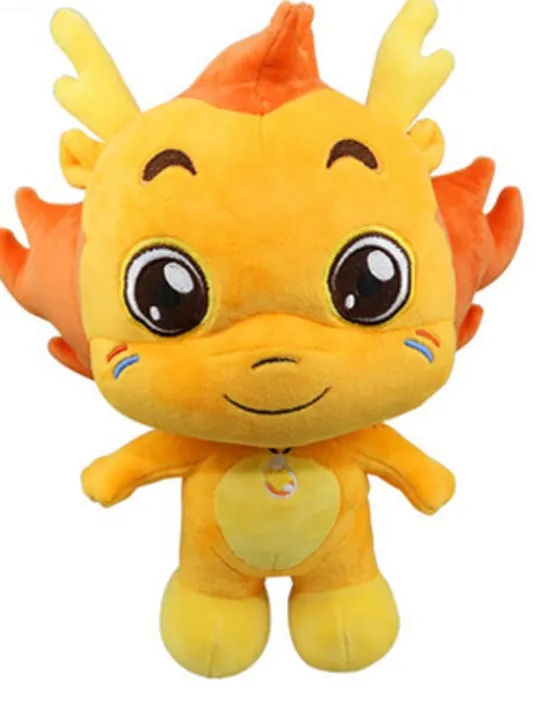 orange dragon plush