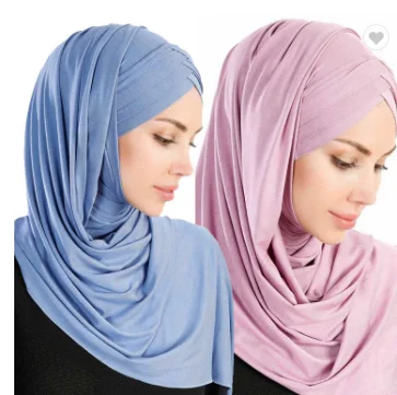 Buy Double Criss Cross Head Wrap Hijab 