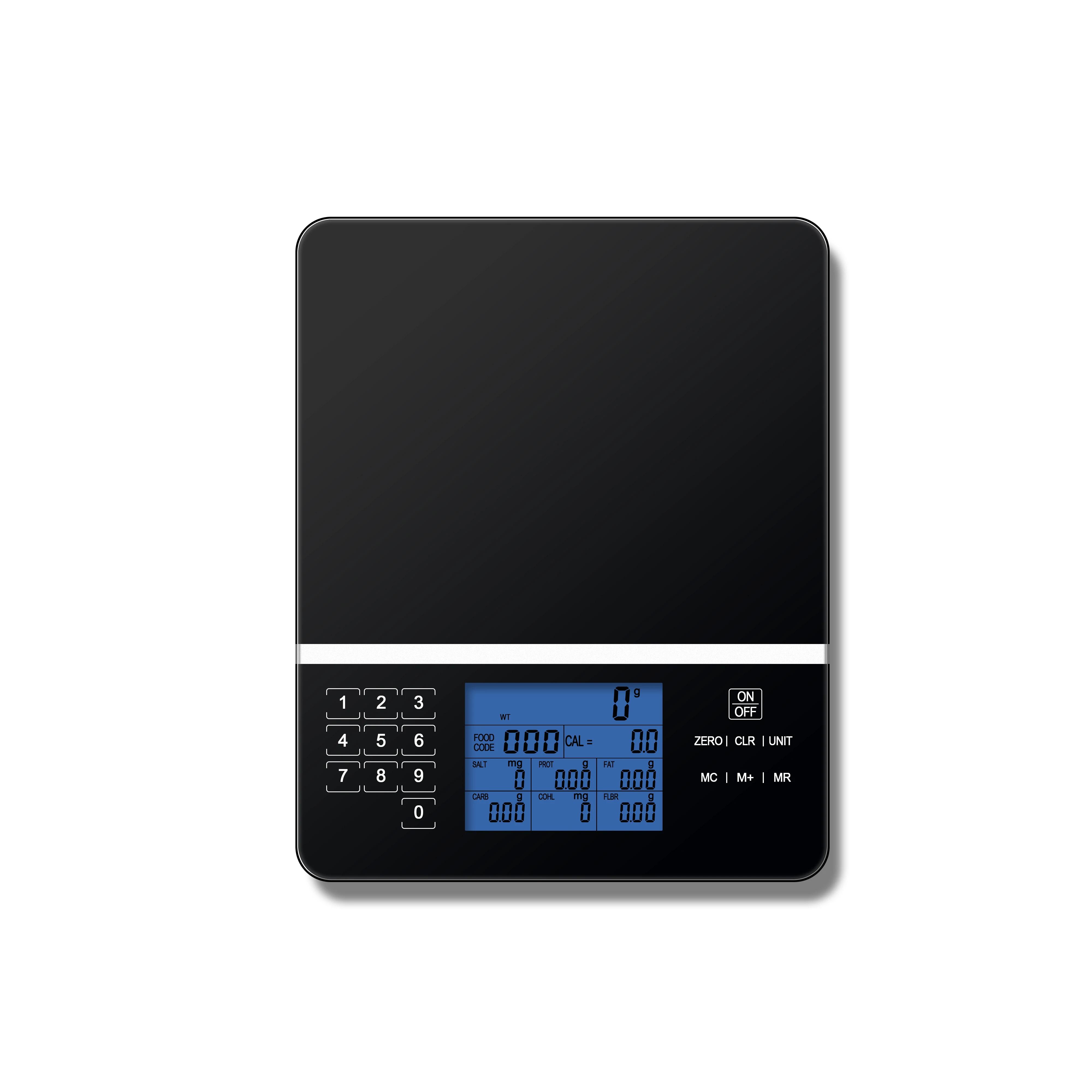 Digital Kitchen Food Scale for Nutrition Facts, Portion Control and Macros  with close to 1000 food codes by ZooVaa - 10-KDS-001G