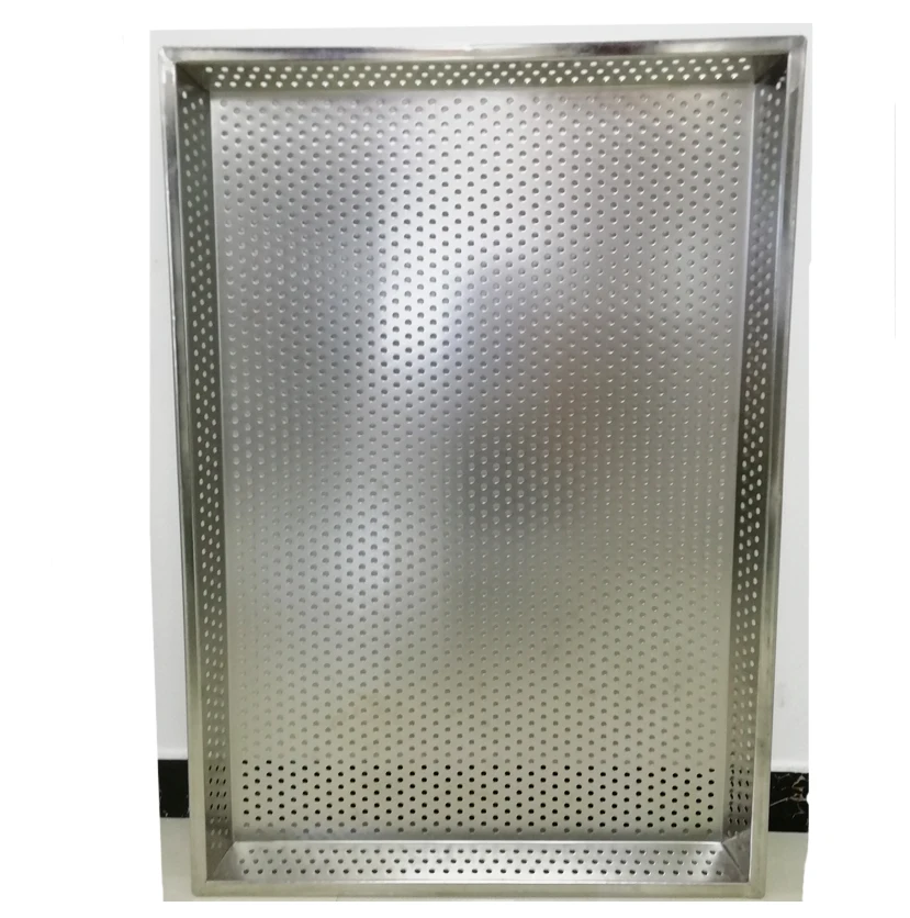Popular 600x900x50mmx15mm Sts 304 Stainless Steel Perforated Mesh Trays