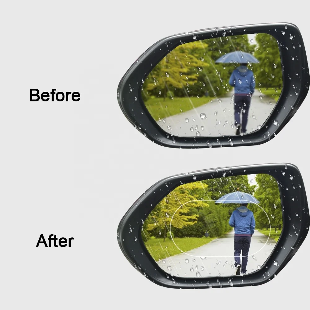 Car Mirror Clear Film Anti Fog Rear View Window Protective Waterproof Sticker 