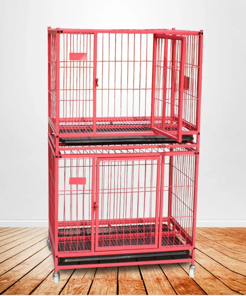 double dog cage for van