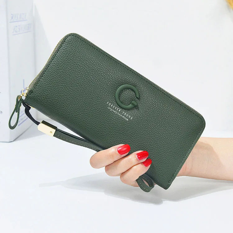 Womens multi-function wallet fashion card package Zipper Pocket 
