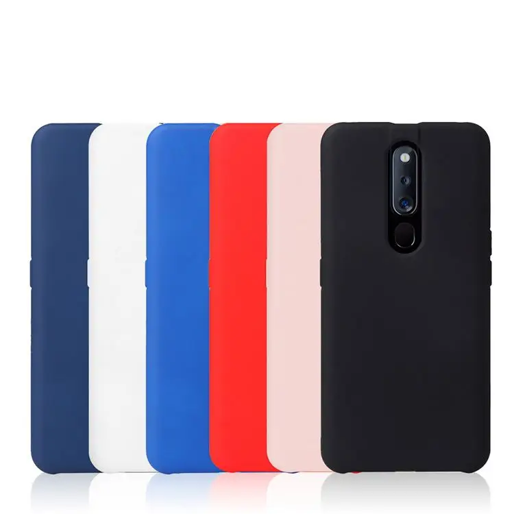 Three Hemming Soft Silky Good Touch Imitate Liquid Silicone Phone Case for Oppo F11 Pro