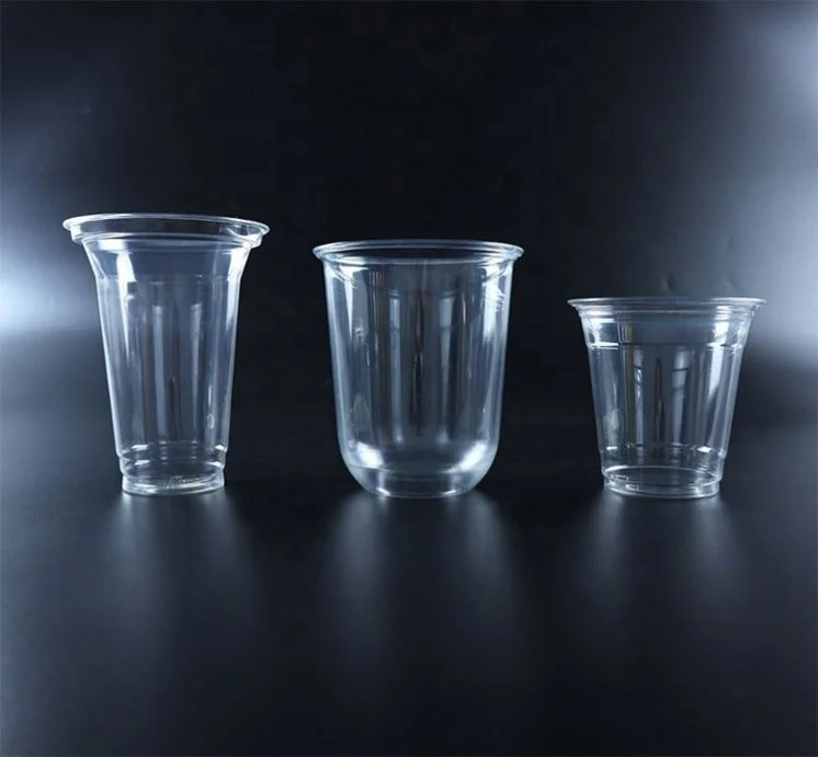 Новый дизайн, биоразлагаемые пластиковые чашки пла 8oz-24oz для защиты окружающей среды