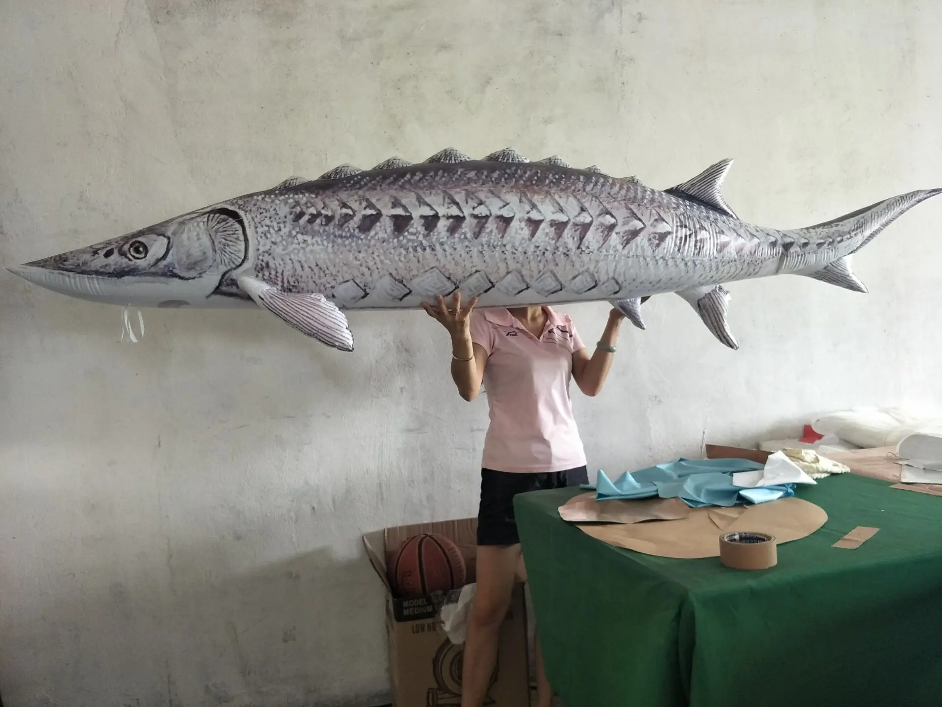 Custom Inflatable Sturgeon Models for Advertising