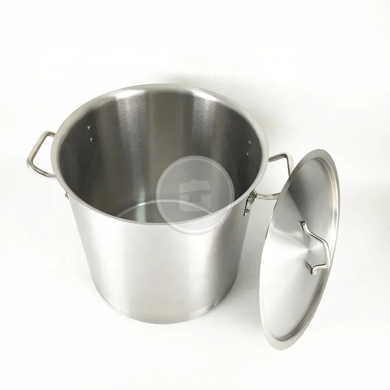 21L 50L 100L Insulation Stock Pot Wholesale Stainless Steel Industrial Cooking Pots