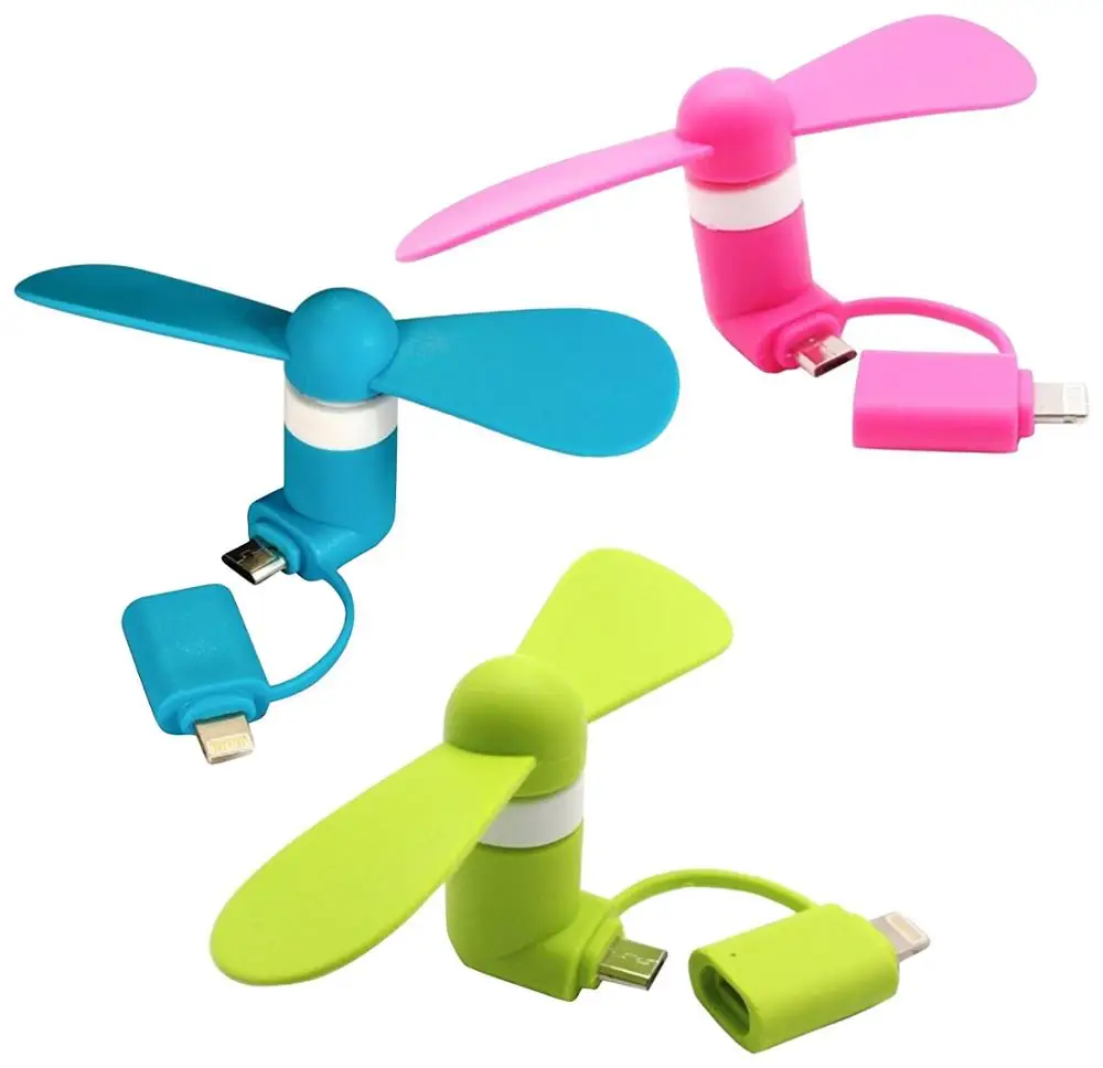 Portable 2 in 1 Mini Cooling USB Fans for Android Phone Cooling Fan for iPhone X XS XR 9 10 11 12 Pro Max