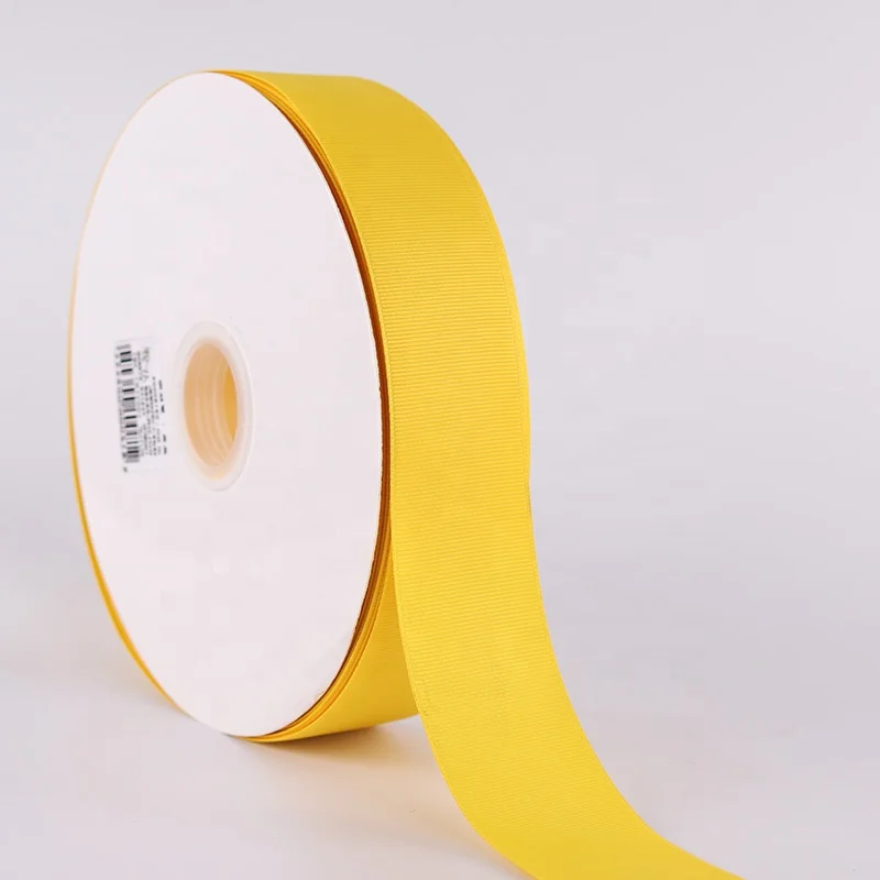 Wholesale Solid Color 38mm 100 Polyester Ribbed Gift Wrap Ribbon Buy