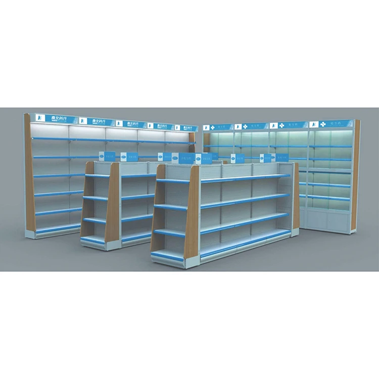 Wholesale Steel Wooden Medicine Rack - Single-Sided Drug Shelf for ...