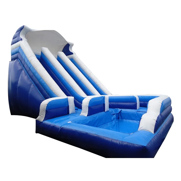 2019 summer inflatable water slide hot selling air bouncing jumping wet slide use for water theme park