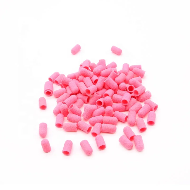 2022 завод Fangxia, высокое качество, 100 шт., 5 мм, зернистость 180 #, шлифовальный колпачок для маникюра и педикюра