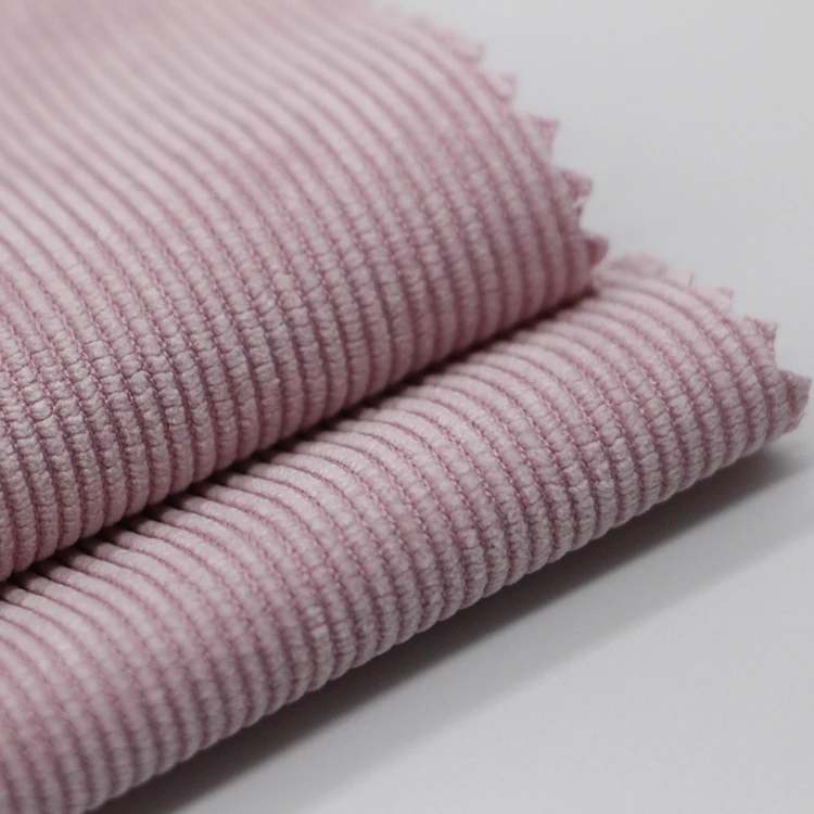 
 Розовая нейлоновая Полиэстеровая полосатая Вельветовая ткань 14 Вт для женских курток, кепок, брюк  