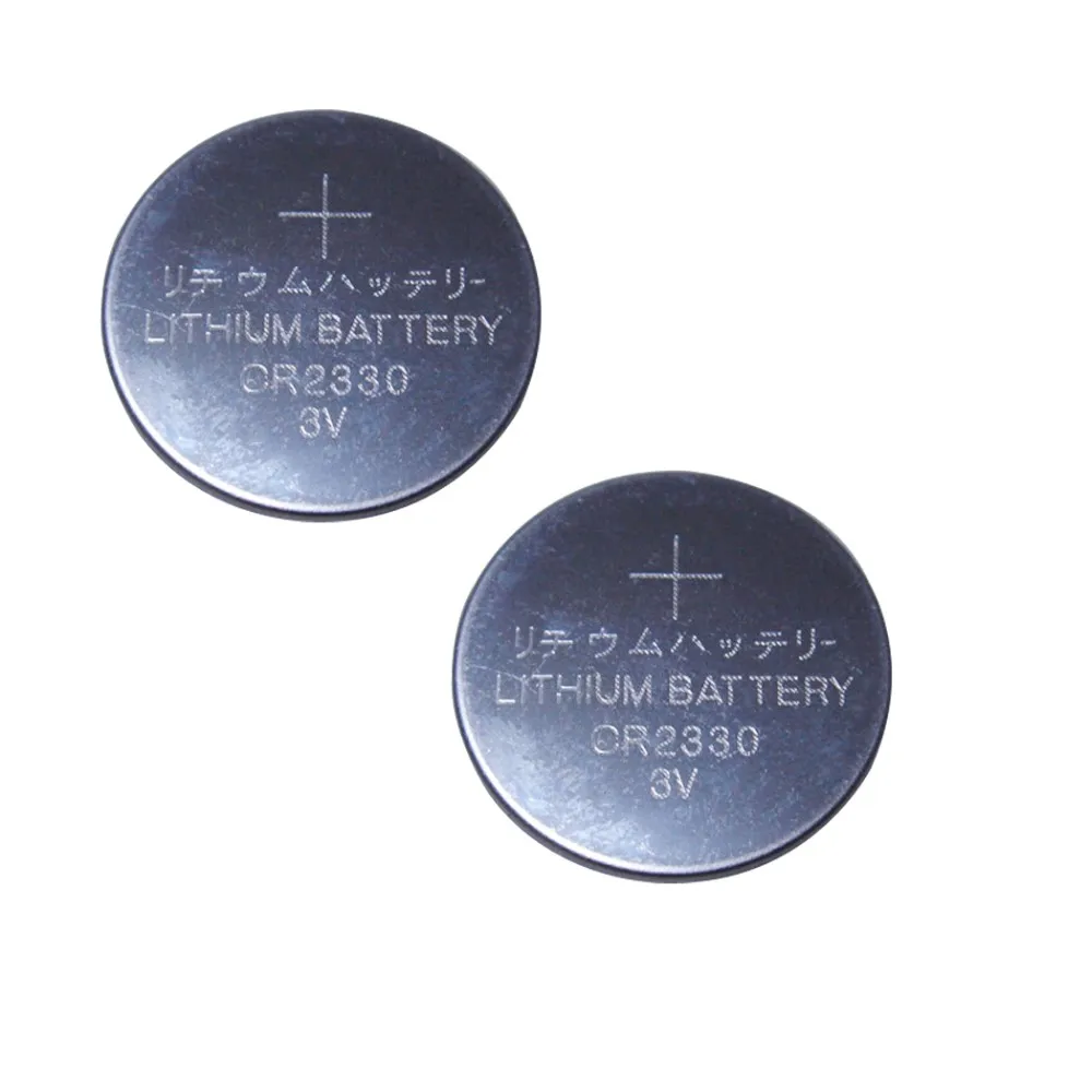 lithium button cell 3v cr2330 battery with pins 260mAh in tray or blister