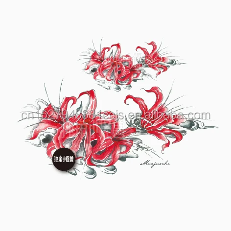 Special Own Design Red Spider Lily Manjusaka Equinox Flower Chinese Style Ancient Customs Tattoo Sticker Long Lasting Freshness Buy Equinox Flower Manjusaka Red Spider Lily Customized Freshness Long Lasting Product On Alibaba Com