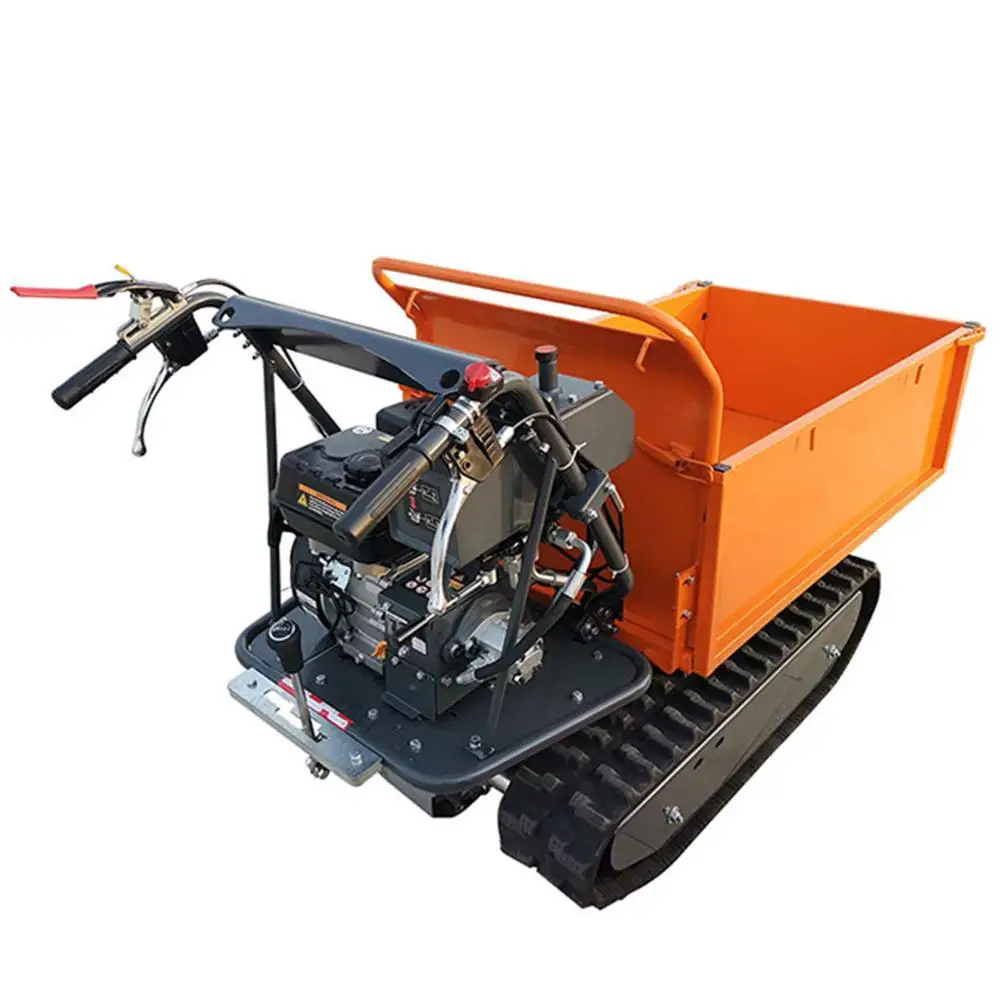 Ready Ship 500kg Load Capacity Mini Dumper Self-Loading Hydraulic Mini Transporter Core Components Engine Gearbox Crawler Loader