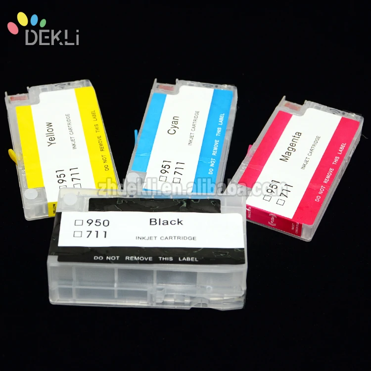 Designjet T520 Cartridges for HP711 Refillable Ink Cartridge with Permanent Show Ink Level Chip