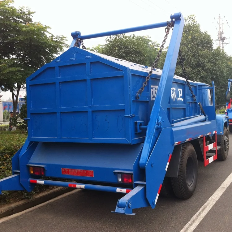 Dongfeng 6000L 4x2 Hydraulic Swing Arm Garbage Trucks