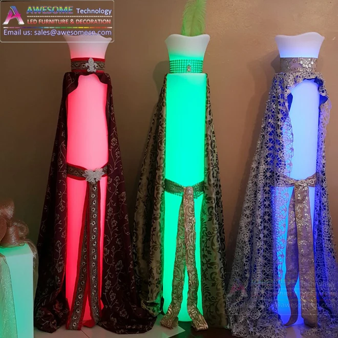 Светодиодные светильники в современном дизайне для свадьбы