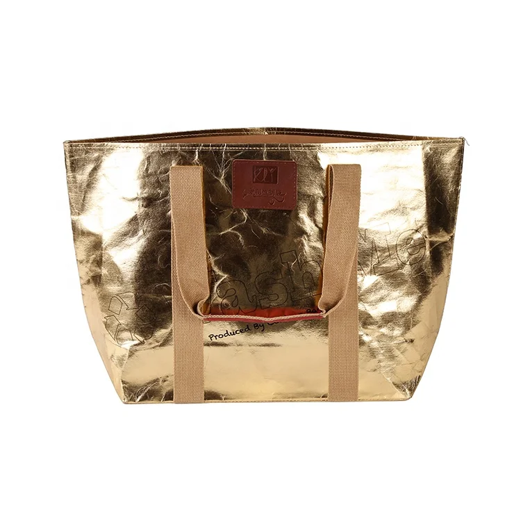 Wholesale superior quality waterproof plant flower packing bag with handles brown kraft paper bag