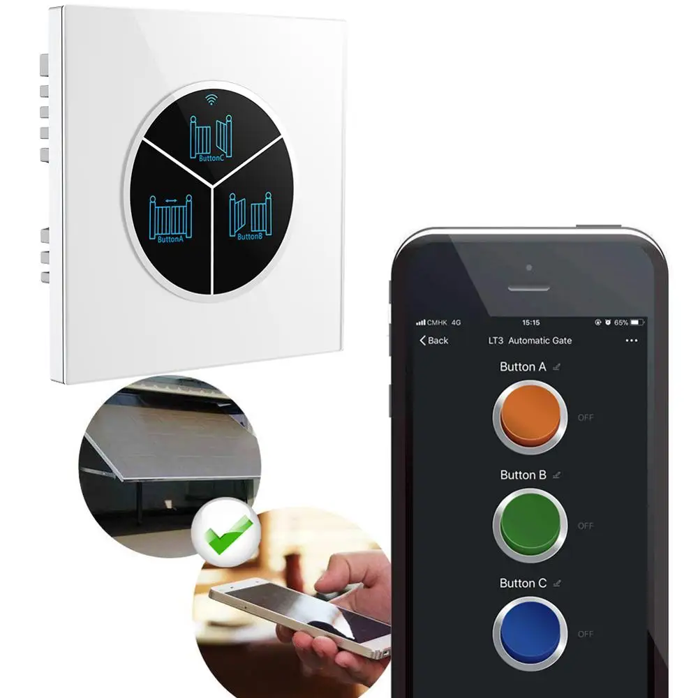 310MHz and 433MHz Frequency Fixed Code Remote Control for Garage Door