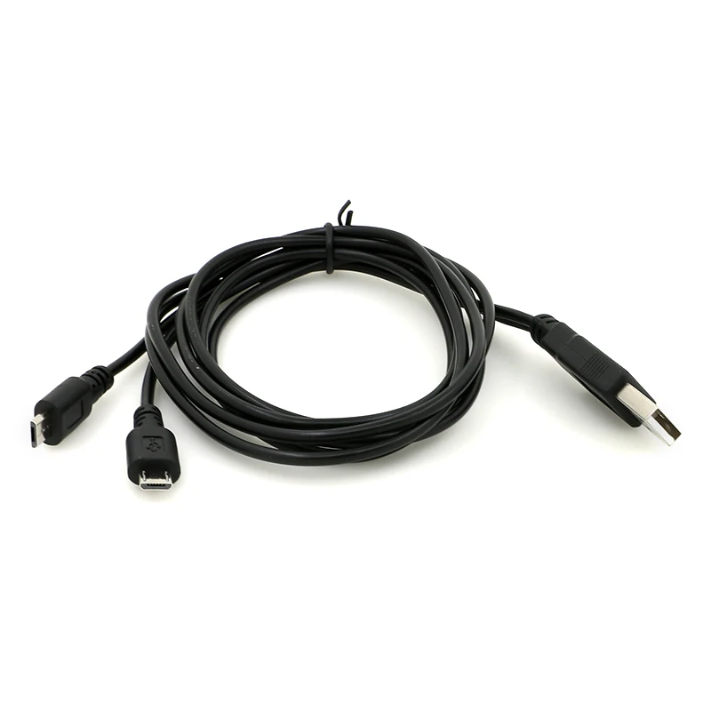 
 Бесплатный образец на заказ USB 2,0 a male к dual head miro male usb y splitter cable  