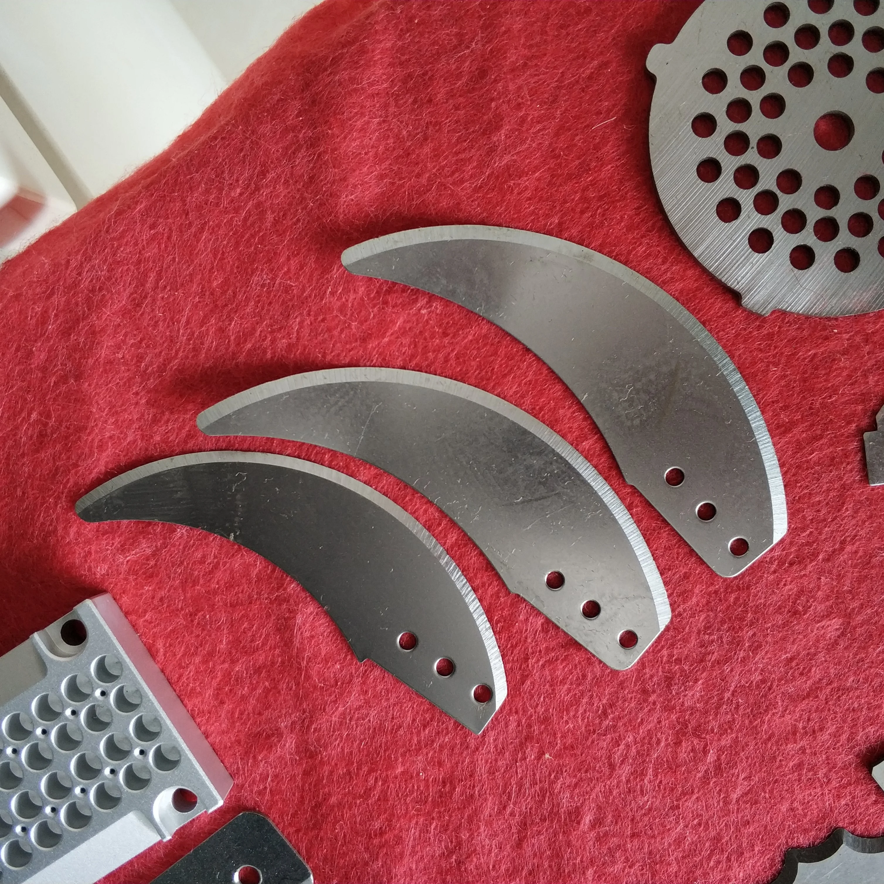 shaped knife leaf shape stainless steel mini blade for food