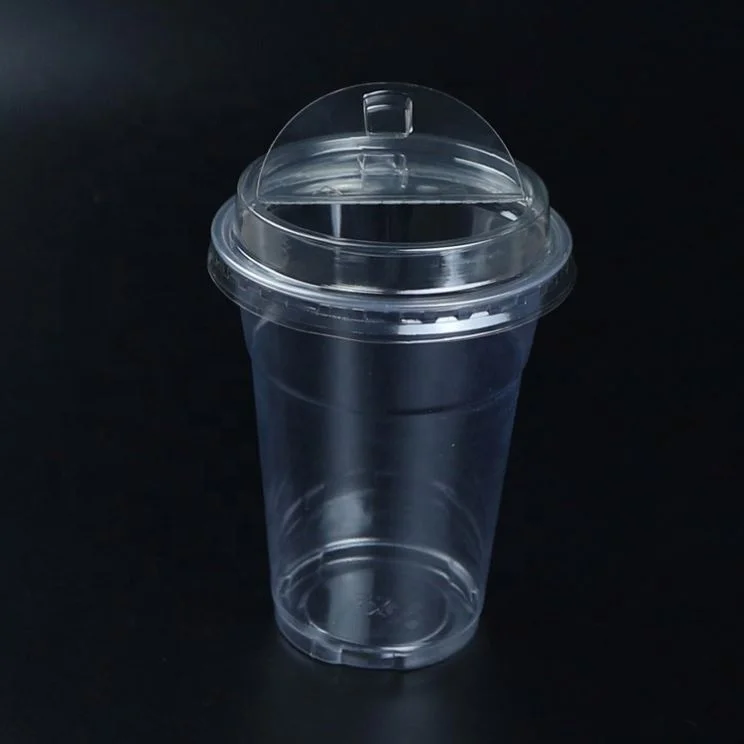 Новый дизайн, биоразлагаемые пластиковые чашки пла 8oz-24oz для защиты окружающей среды