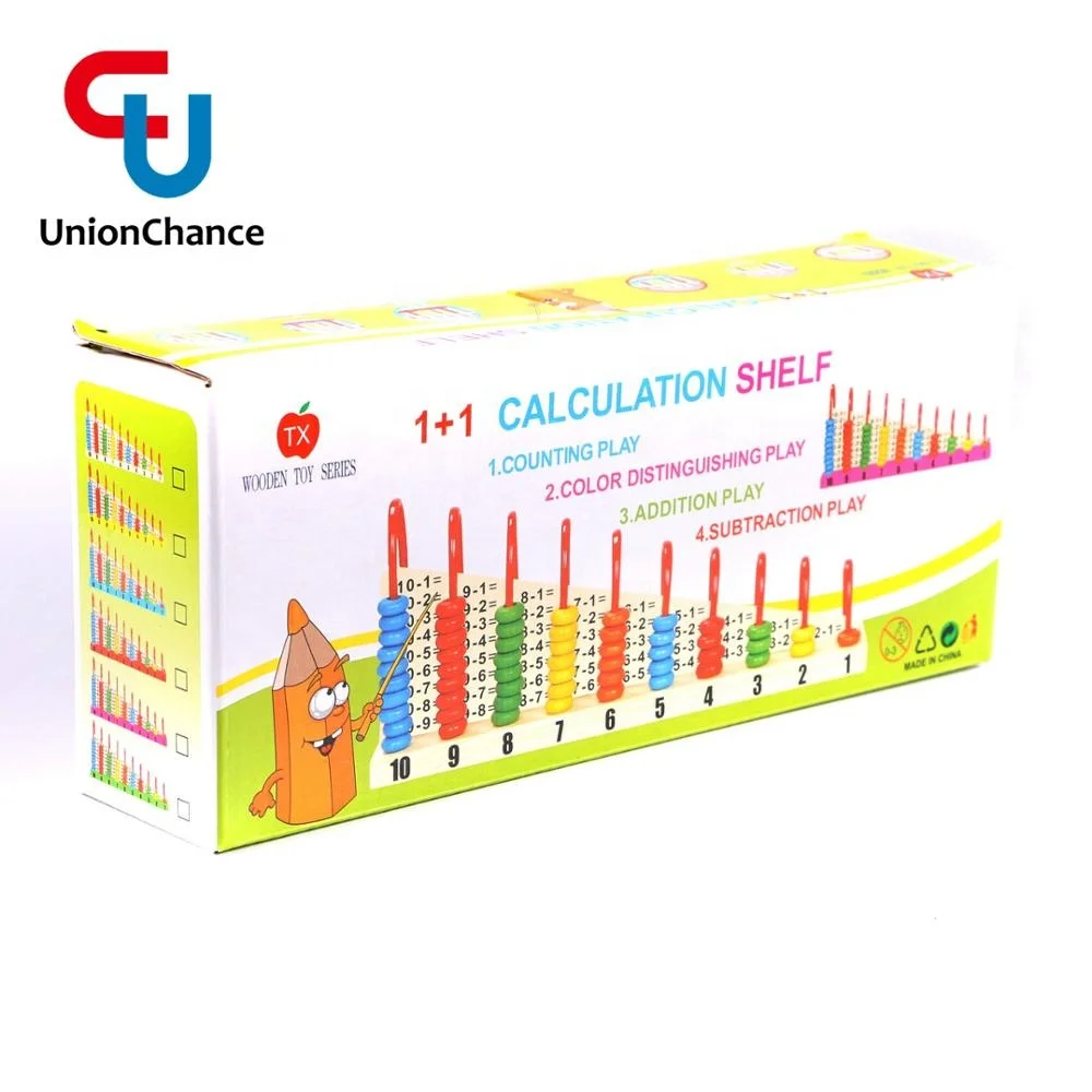 1 + 1 деревянная подставка Abacus для детского обучения математике