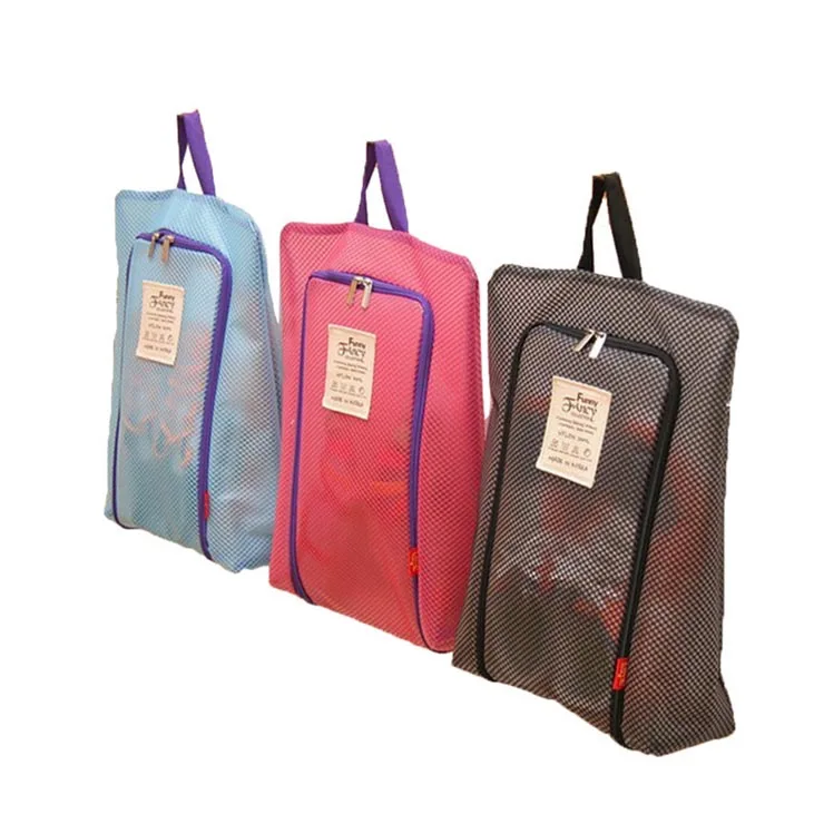 UK Waterproof Portable Zip Shoe Bag Folding Travel Pouch Storage Organizer Case 
