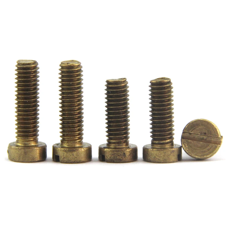 head machine screw din84 - buy brass slotted cheese head screw