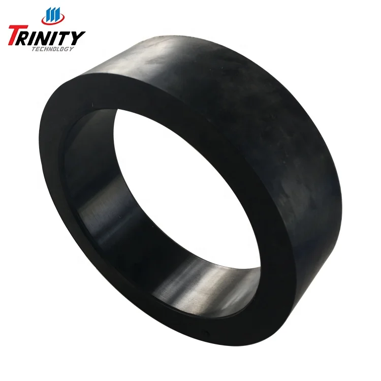 Customized High Tolerance Return Roller / Impact Roller Idler Black Seal Rubber O Ring
