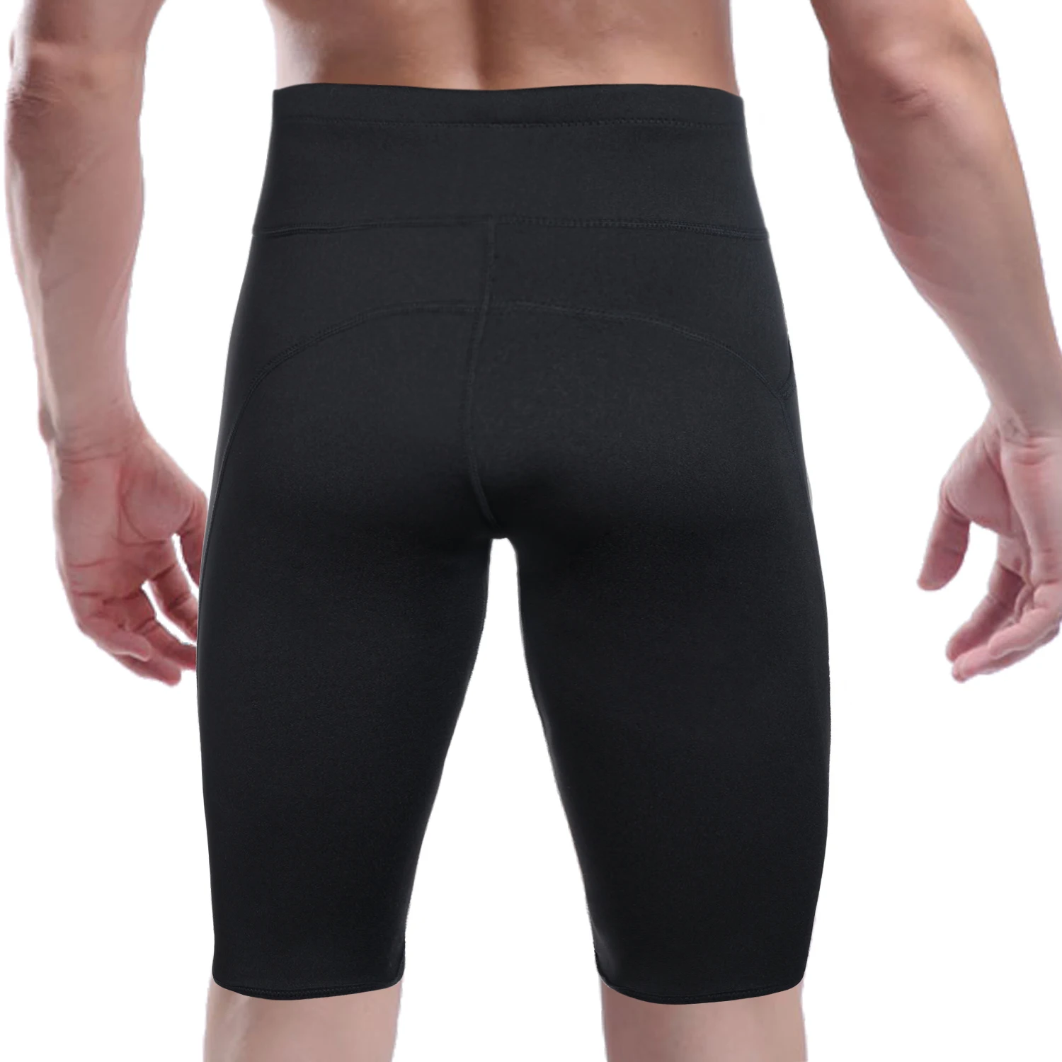 Waist Sudatory Fat Burning Half Pants Shorts for Body Shaping and Weight Loss Ausom Mens Thermal Slimmer High 