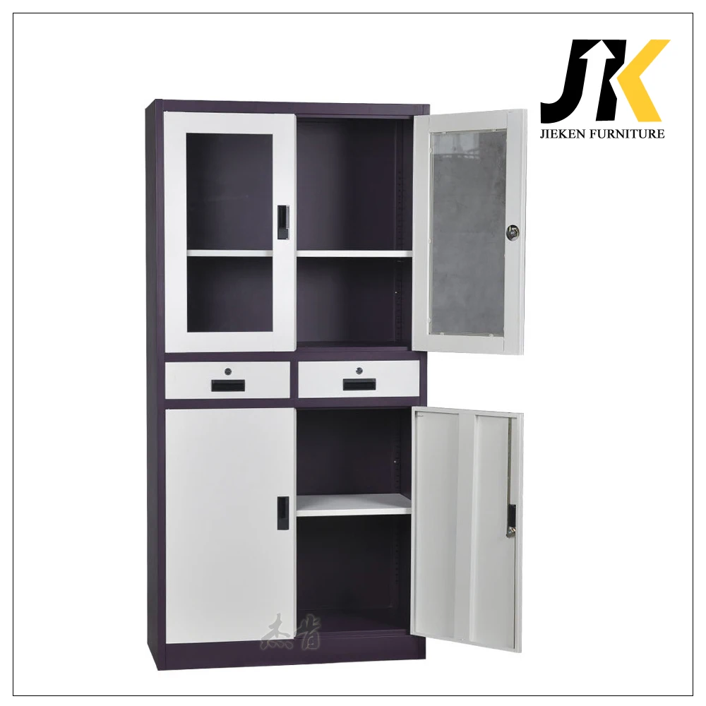Classic 2-Drawer Vertical Metal File Cabinet Knock Down Design