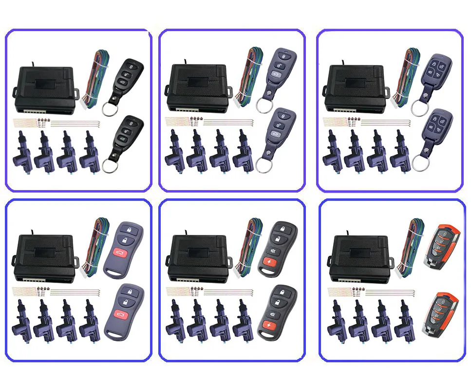 Автомобильный Центральный дверной замок T223, система без ключа, с дистанционным управлением, с сигнализацией